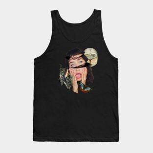 Unique Surrealistic Vintage Retro Collage Art Tank Top